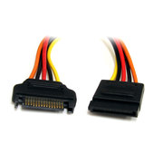 Startech.Com 12in SATA Power Extension Cable Cord - 15Pin SATA Power M/F SATAPOWEXT12
